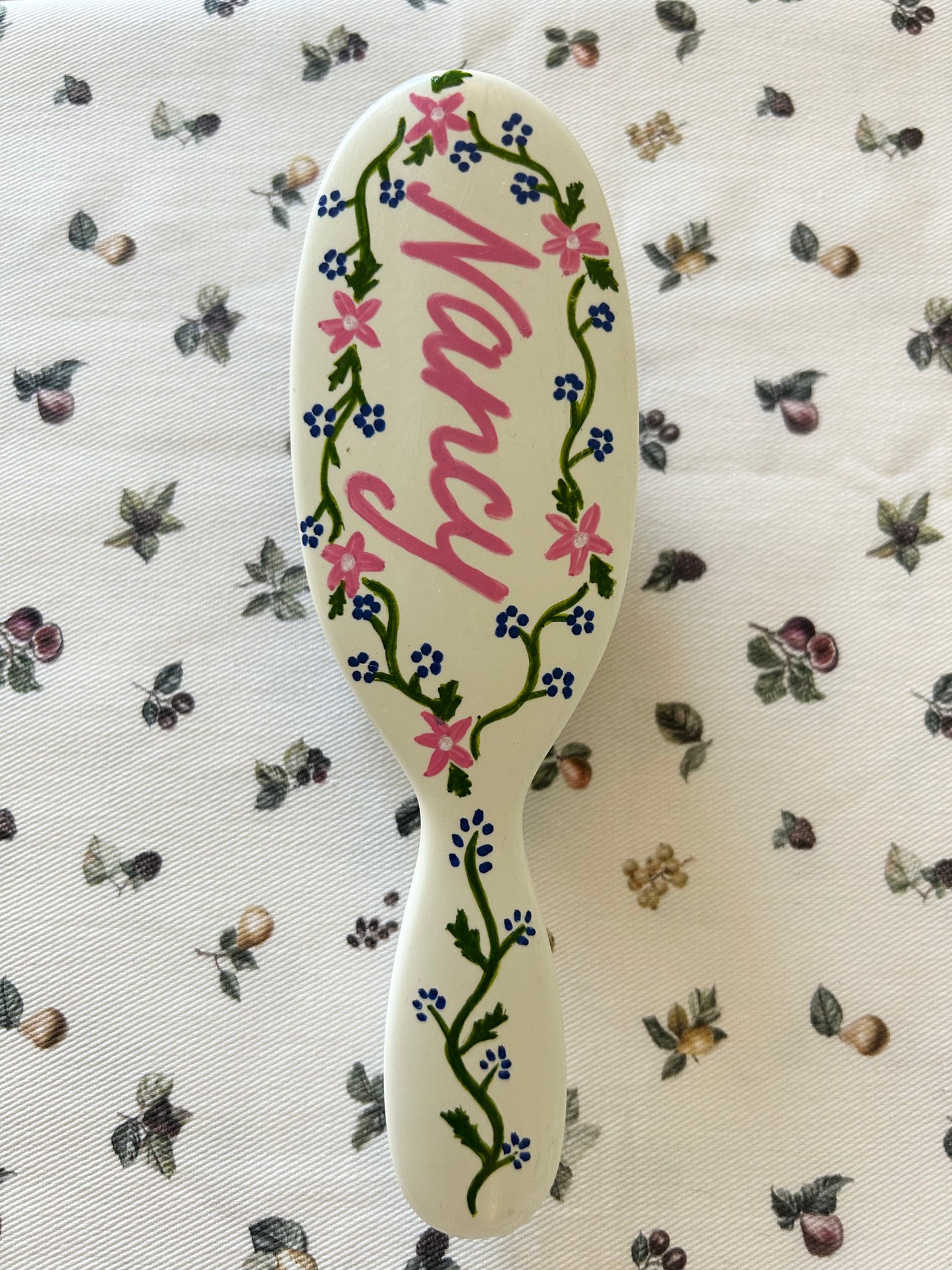 Hand-Painted Hairbrush