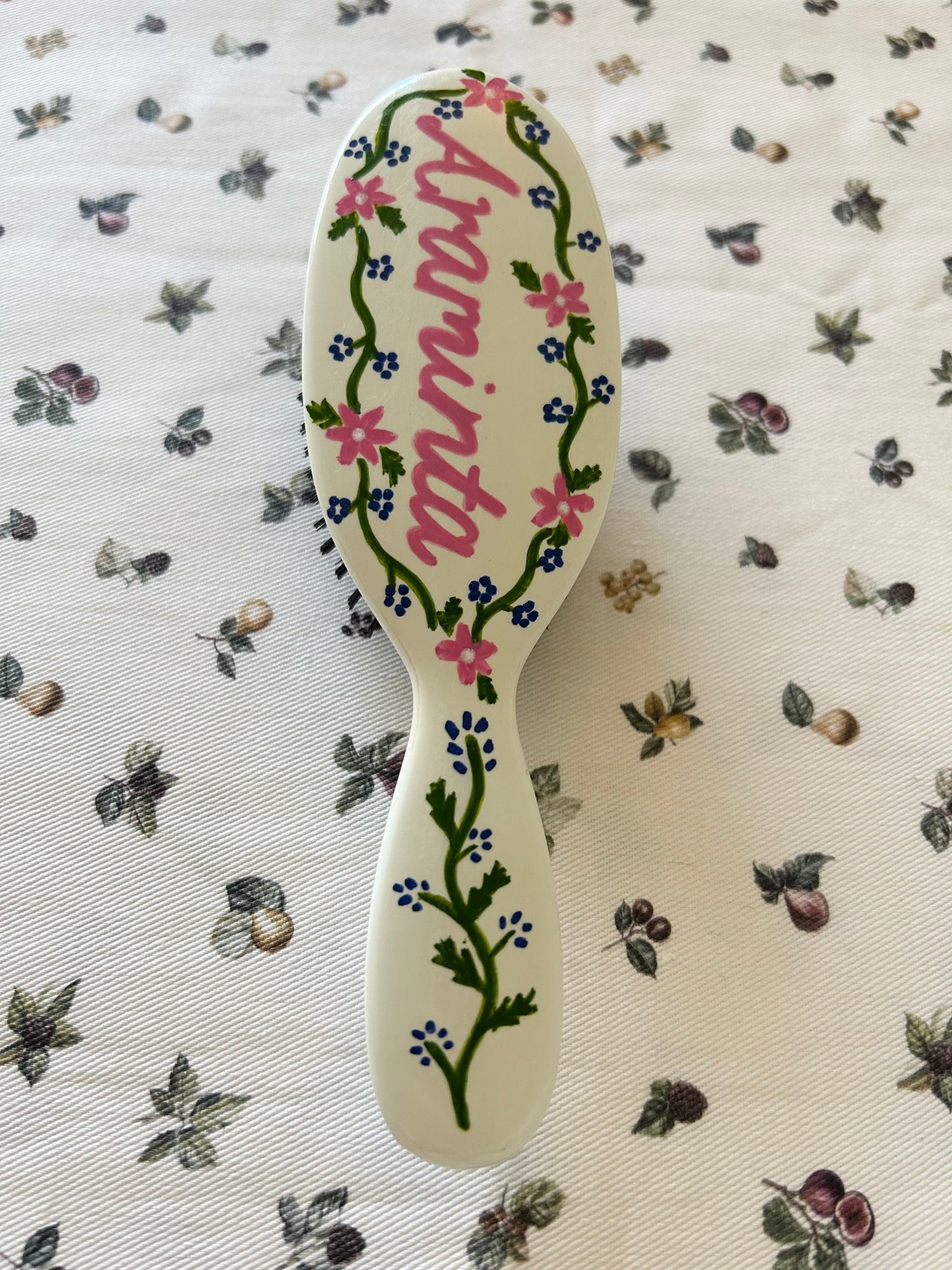 Hand-Painted Hairbrush
