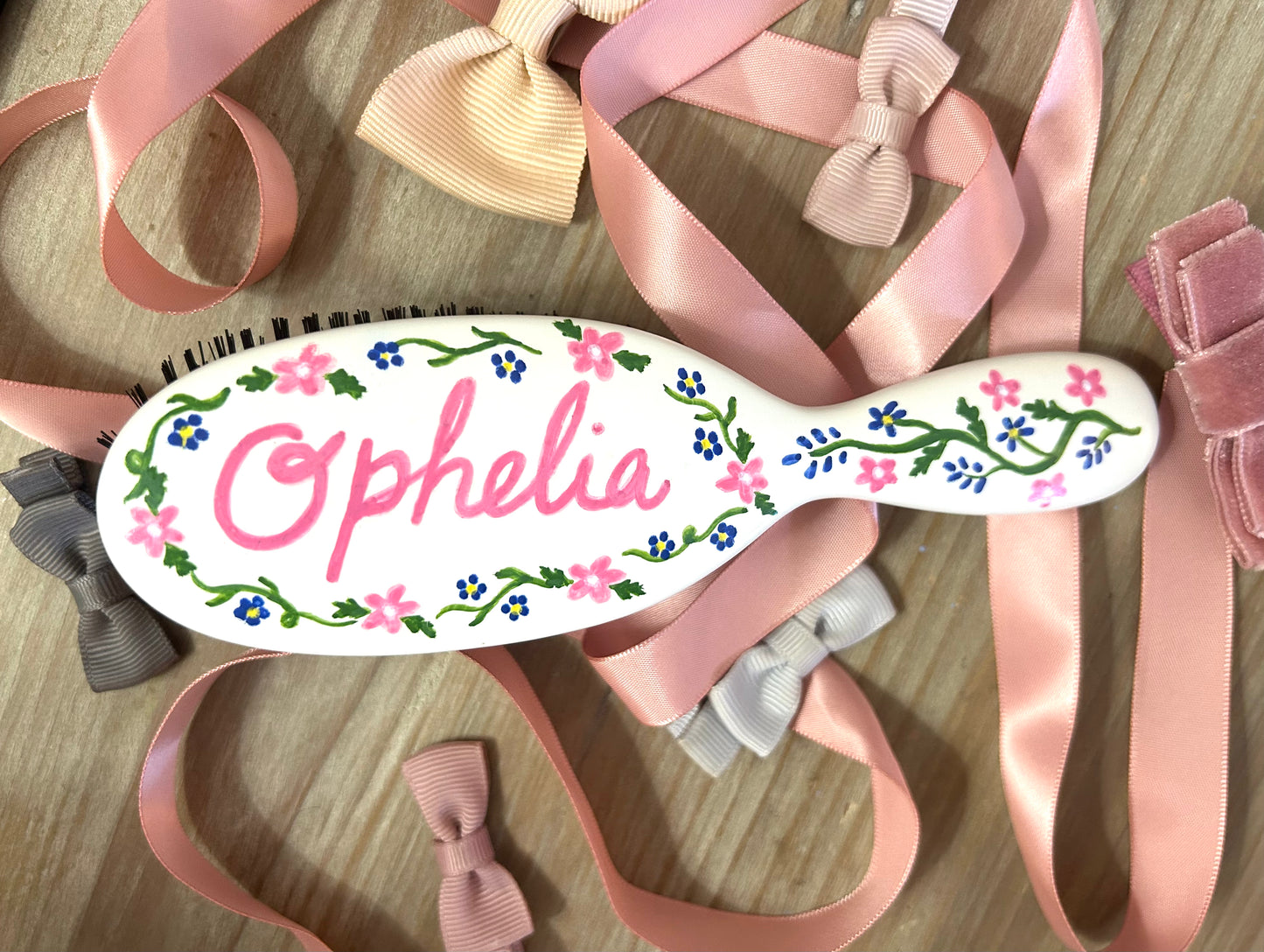 Hand-Painted Hairbrush