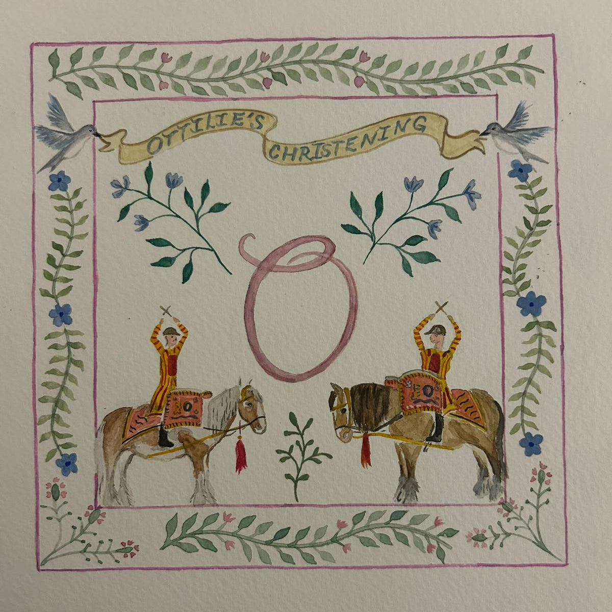 Bespoke Christening Invitation