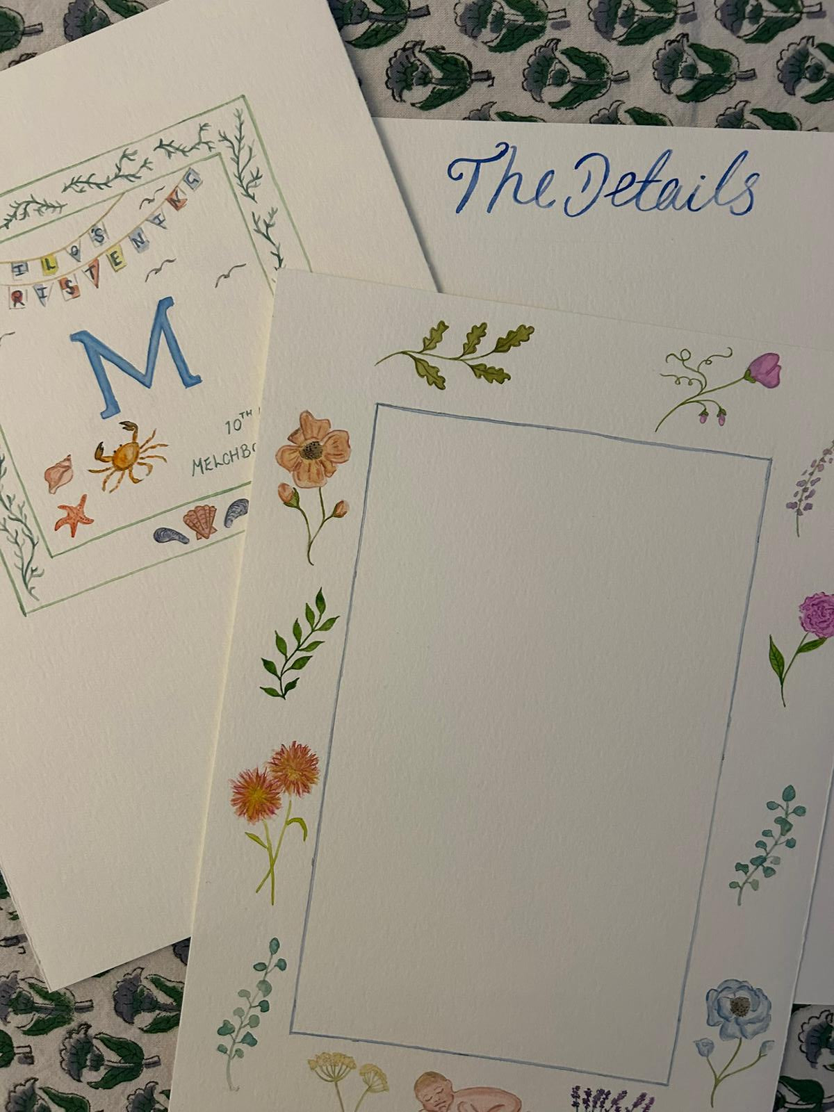 Bespoke Wedding Invitation Border