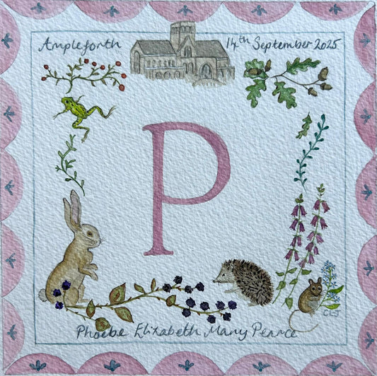 Bespoke Christening Invitation