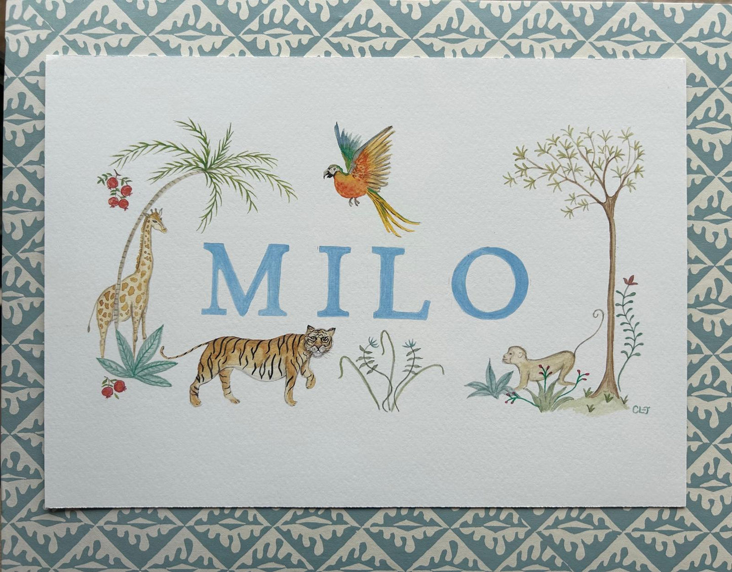 Personalised Name Illustration Print