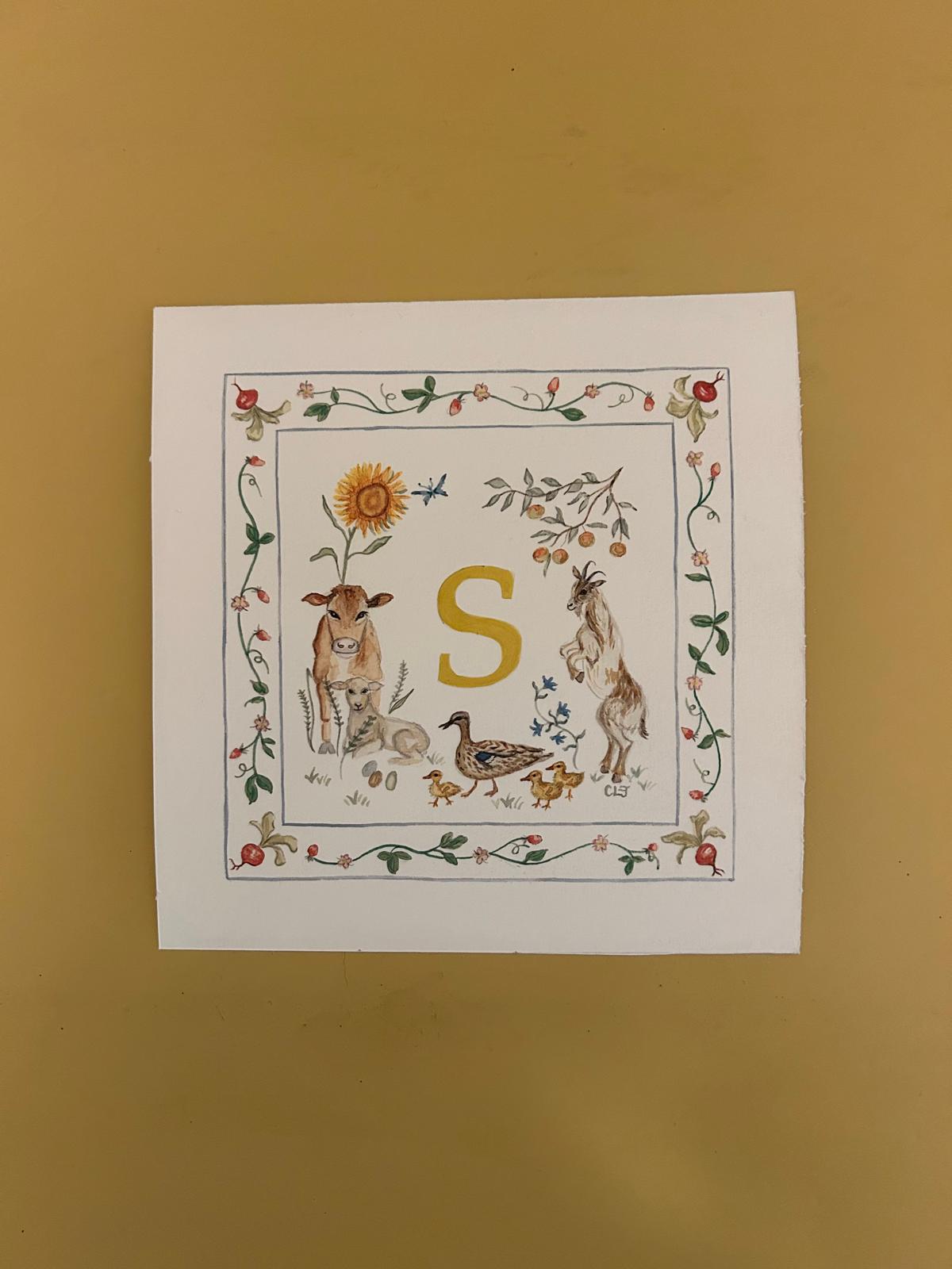 Personalised Prints With Initial